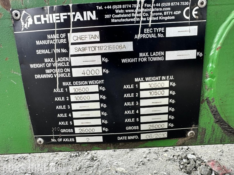 2010 CHIEFTAIN AGRI DUMPERHENGER TIL TRAKTOR - Lauksaimniecības tehnika: foto 4 2010 CHIEFTAIN AGRI DUMPERHENGER TIL TRAKTOR - Lauksaimniecības tehnika: foto 4