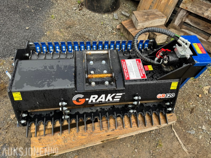 Papildaprīkojums - Celtniecības tehnika 2024 G-rake GR120 hydraulisk rive og fres S35+S50: foto 1