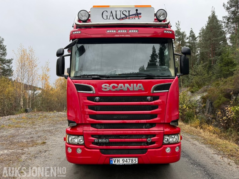 2018 Scania R580-V8-6x4-EURO6-260.000km-Tippsemi m/ Langendorf tralle - Vilcējs: foto 3 2018 Scania R580-V8-6x4-EURO6-260.000km-Tippsemi m/ Langendorf tralle - Vilcējs: foto 3