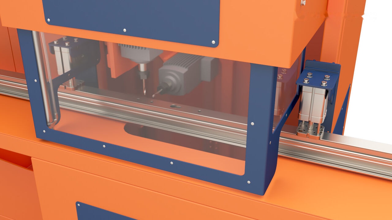 Wise Service Center for automatic milling of aluminum profiles WS710 - Darbagalds: foto 3 Wise Service Center for automatic milling of aluminum profiles WS710 - Darbagalds: foto 3