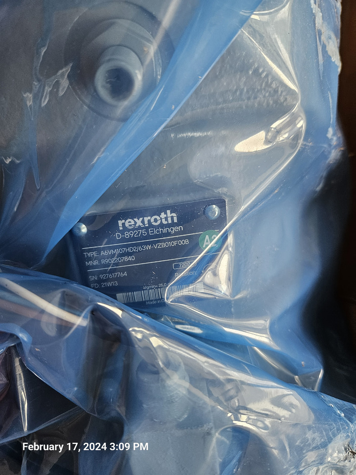 REXROTH A6VM107HD2/63W-VZB010F00B R902207840 - Hidrauliskais motors - Urbšanas mašīna: foto 2 REXROTH A6VM107HD2/63W-VZB010F00B R902207840 - Hidrauliskais motors - Urbšanas mašīna: foto 2