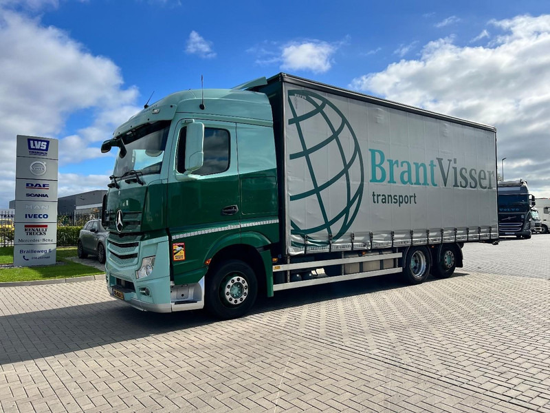 Mercedes-Benz Actros 2745 6x2 bakwagen Schuifzeilen/ Volume - Kravas automašīna ar tentu: foto 1 Mercedes-Benz Actros 2745 6x2 bakwagen Schuifzeilen/ Volume - Kravas automašīna ar tentu: foto 1