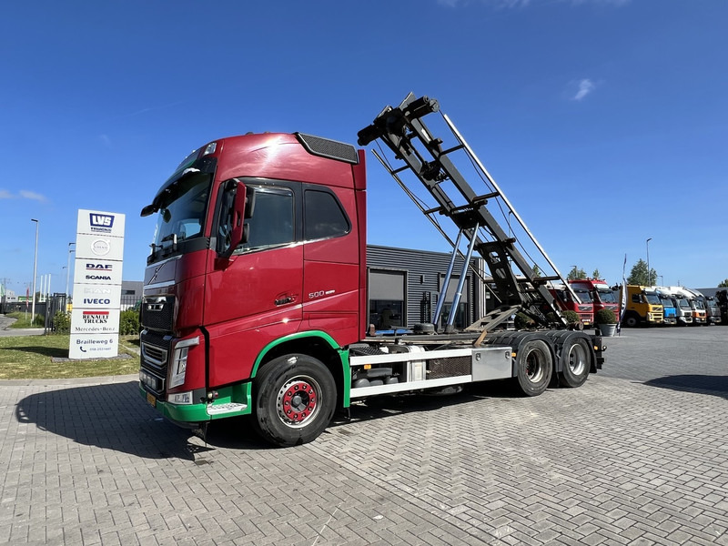 Volvo FH 500 6x2 Containersysteem Globetrotter / 10 Wheels / Cable systeem - Kravas automašīna - kabeļu sistēma: foto 1 Volvo FH 500 6x2 Containersysteem Globetrotter / 10 Wheels / Cable systeem - Kravas automašīna - kabeļu sistēma: foto 1