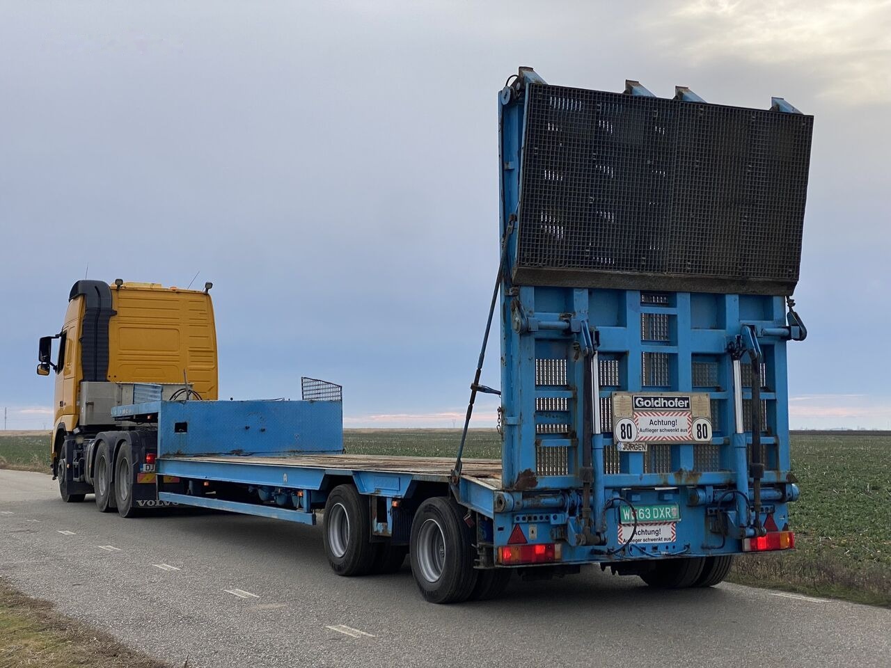 Puspiekabe zema profila platforma Goldhofer GOLDHOFFER STZ - L2 - 23/80 Trailer Agabaritic 2 VIRATOARE : 2 S: foto 10