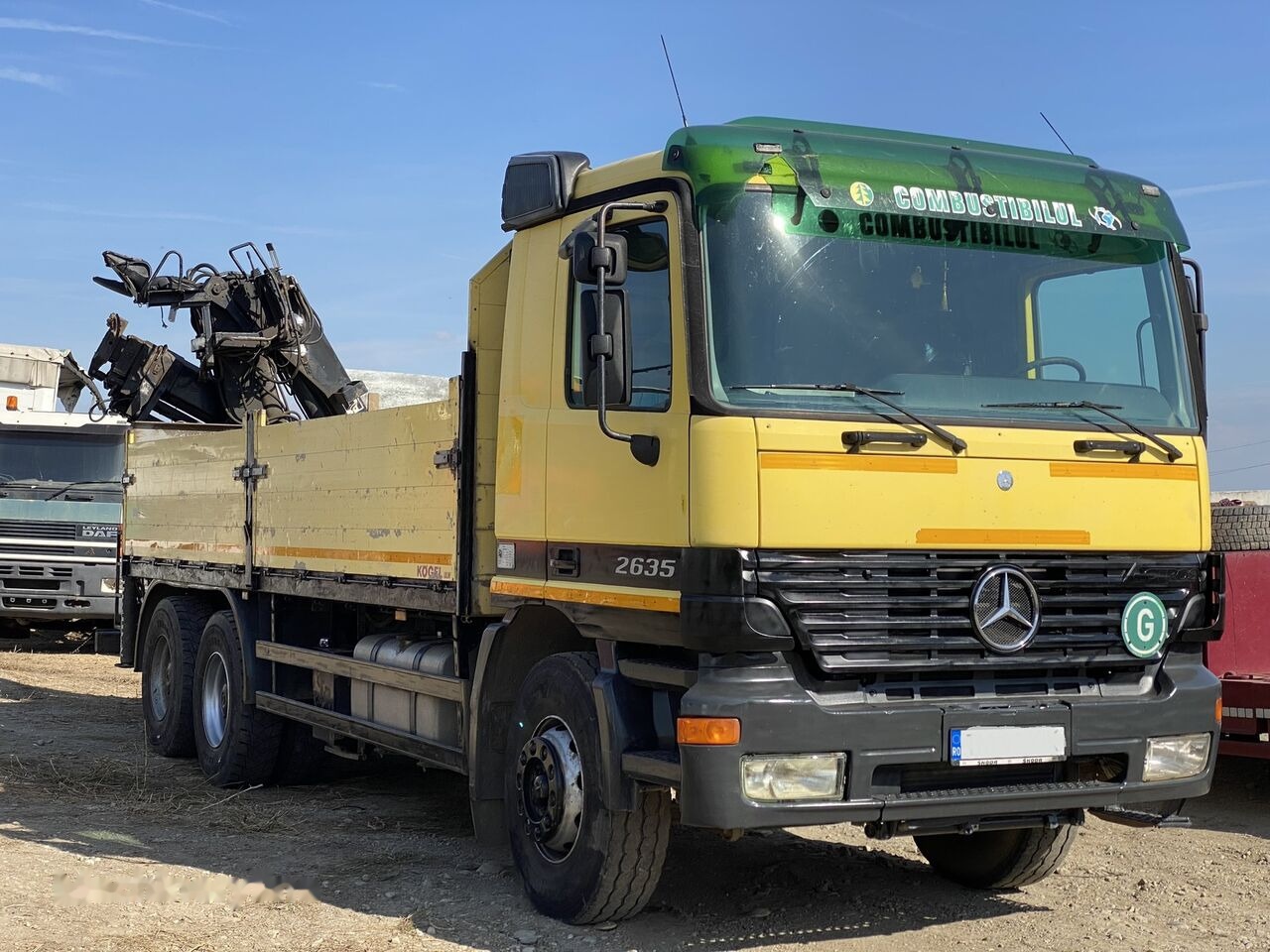 Mercedes-Benz Dropside camion Mercedes-Benz Actros MP1 V6 2635 + KRANE HIAB 17 - Kravas auto ar manipulatoru, Bortu kravas automašīna/ Platforma: foto 4 Mercedes-Benz Dropside camion Mercedes-Benz Actros MP1 V6 2635 + KRANE HIAB 17 - Kravas auto ar manipulatoru, Bortu kravas automašīna/ Platforma: foto 4