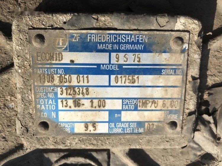 Volvo ECOMID ZF 9S 75   Volvo FL6 - Pārnesumkārba - Kravas automašīna: foto 3 Volvo ECOMID ZF 9S 75   Volvo FL6 - Pārnesumkārba - Kravas automašīna: foto 3
