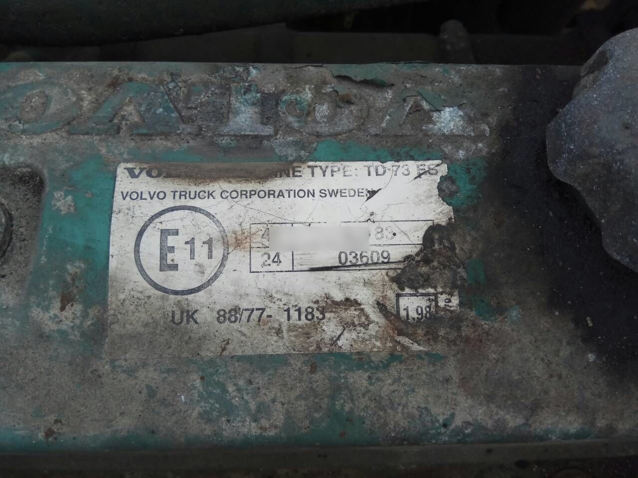 Volvo TD73E Volvo FL7 - Dzinējs - Kravas automašīna: foto 5 Volvo TD73E Volvo FL7 - Dzinējs - Kravas automašīna: foto 5