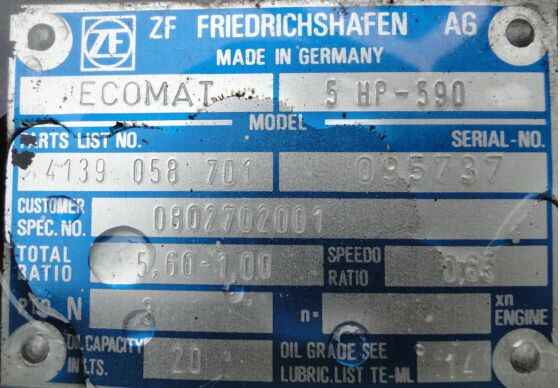 ZF Ecomat 5HP590 4139058701 - Pārnesumkārba - Kravas automašīna: foto 4 ZF Ecomat 5HP590 4139058701 - Pārnesumkārba - Kravas automašīna: foto 4