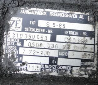 ZF S6-85 1310050063 - Pārnesumkārba - Kravas automašīna: foto 2 ZF S6-85 1310050063 - Pārnesumkārba - Kravas automašīna: foto 2