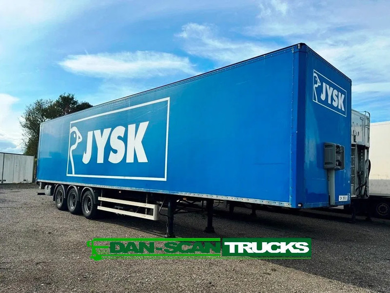 Fruehauf 3 aksl box Trailer inkl. lift - Puspiekabe slēgtā virsbūve: foto 1 Fruehauf 3 aksl box Trailer inkl. lift - Puspiekabe slēgtā virsbūve: foto 1