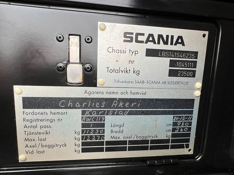 Vilcējs Scania LB141 V8 Scania Vabis total restauration: foto 13