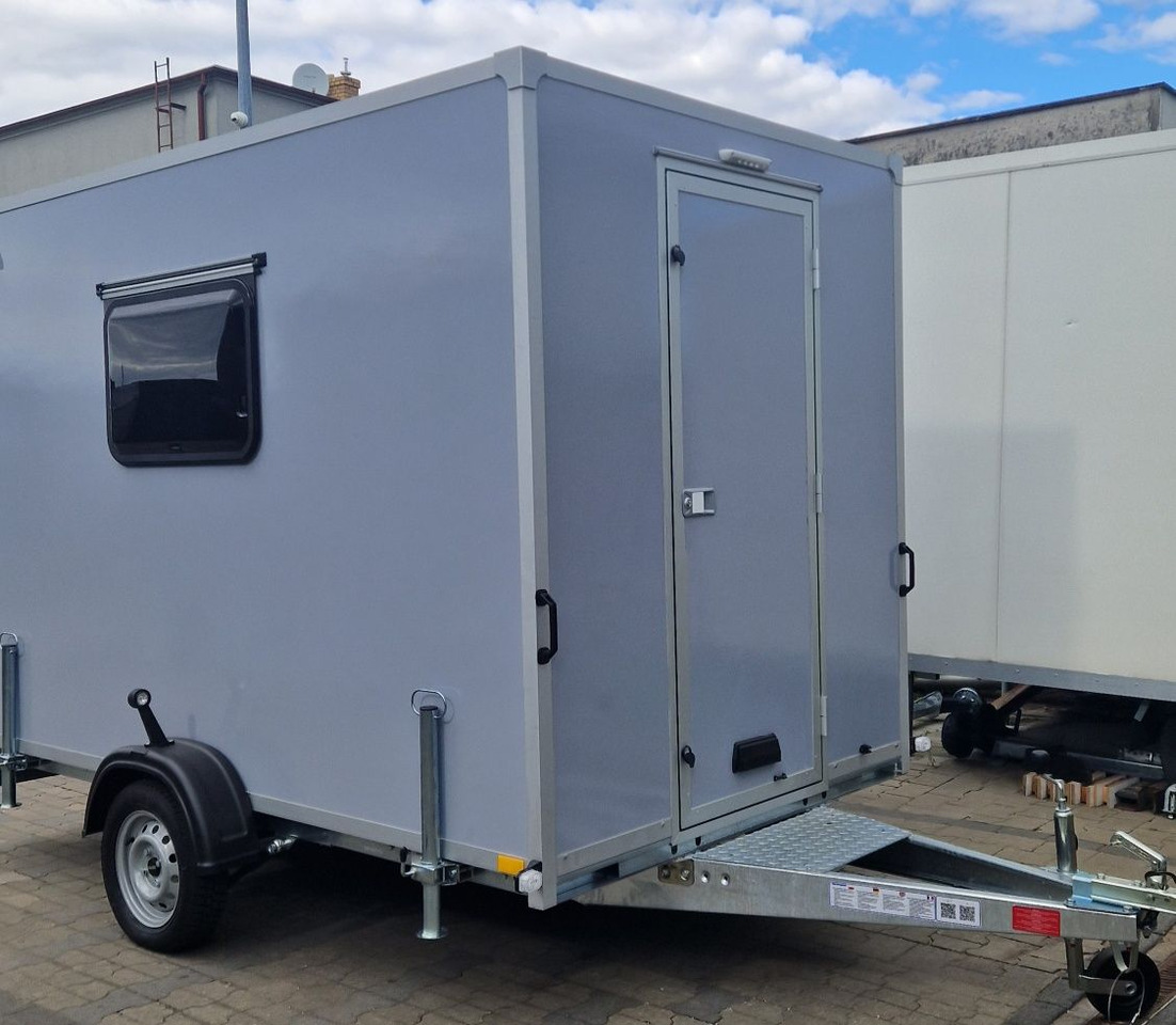 NOWA Przyczepa Socjalna Stróżówka Brygadówka Magazyn Budowa Bauwagen - Celtniecības konteiners, Piekabe: foto 1 NOWA Przyczepa Socjalna Stróżówka Brygadówka Magazyn Budowa Bauwagen - Celtniecības konteiners, Piekabe: foto 1