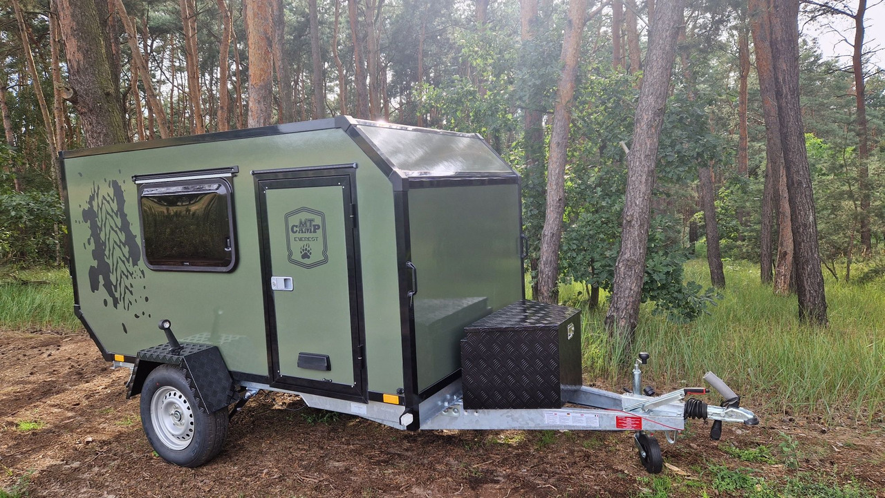 Przyczepa Off-ROAD Wyprawowa kemingowa terenowa Everest MT-CAMP Olive - Auto piekabe: foto 1 Przyczepa Off-ROAD Wyprawowa kemingowa terenowa Everest MT-CAMP Olive - Auto piekabe: foto 1