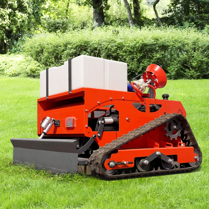 LEZUM Electric Lawn Mower Rc Remote Control Robot Gas Gasoline Electric Zero Turn Crawler Lawn Mower For Sale Grass Cutting - Zāles pļāvējs: foto 3 LEZUM Electric Lawn Mower Rc Remote Control Robot Gas Gasoline Electric Zero Turn Crawler Lawn Mower For Sale Grass Cutting - Zāles pļāvējs: foto 3