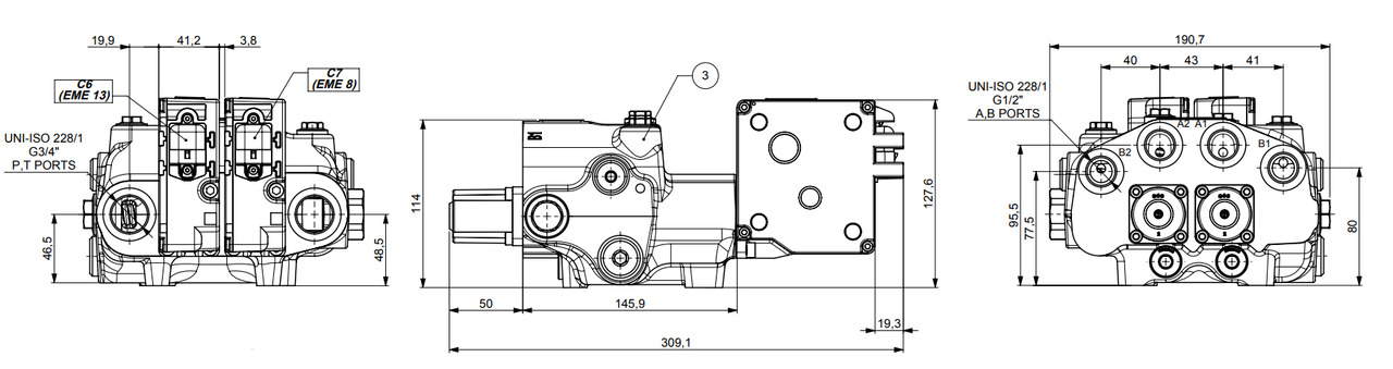 Walvoil SDM/DLM with 3rd function Case IH, International Harvester, John Deere, Kubota - Frontālais iekrāvējs - Frontālais iekrāvējs: foto 5 Walvoil SDM/DLM with 3rd function Case IH, International Harvester, John Deere, Kubota - Frontālais iekrāvējs - Frontālais iekrāvējs: foto 5