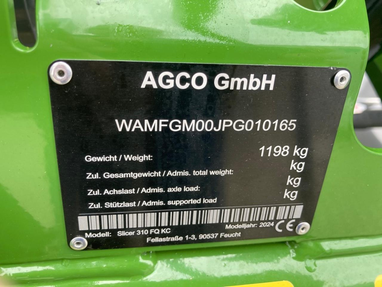 Fendt SLICER 310F - Pļāvējs: foto 5 Fendt SLICER 310F - Pļāvējs: foto 5
