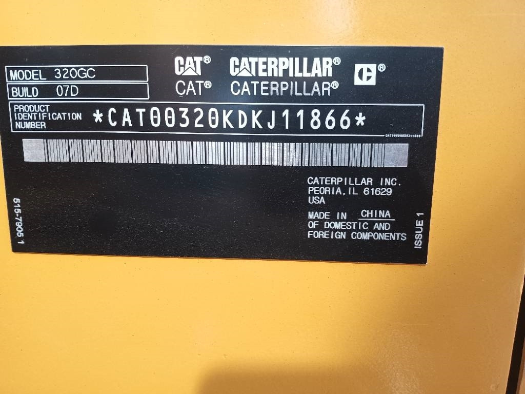 CAT 320 GC - Kāpurķēžu ekskavators: foto 3 CAT 320 GC - Kāpurķēžu ekskavators: foto 3
