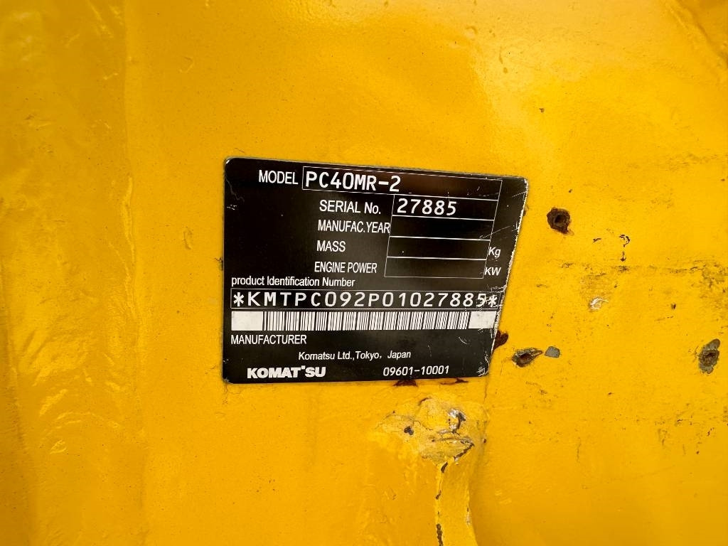 Komatsu PC 40 - Mini-ekskavators: foto 2 Komatsu PC 40 - Mini-ekskavators: foto 2