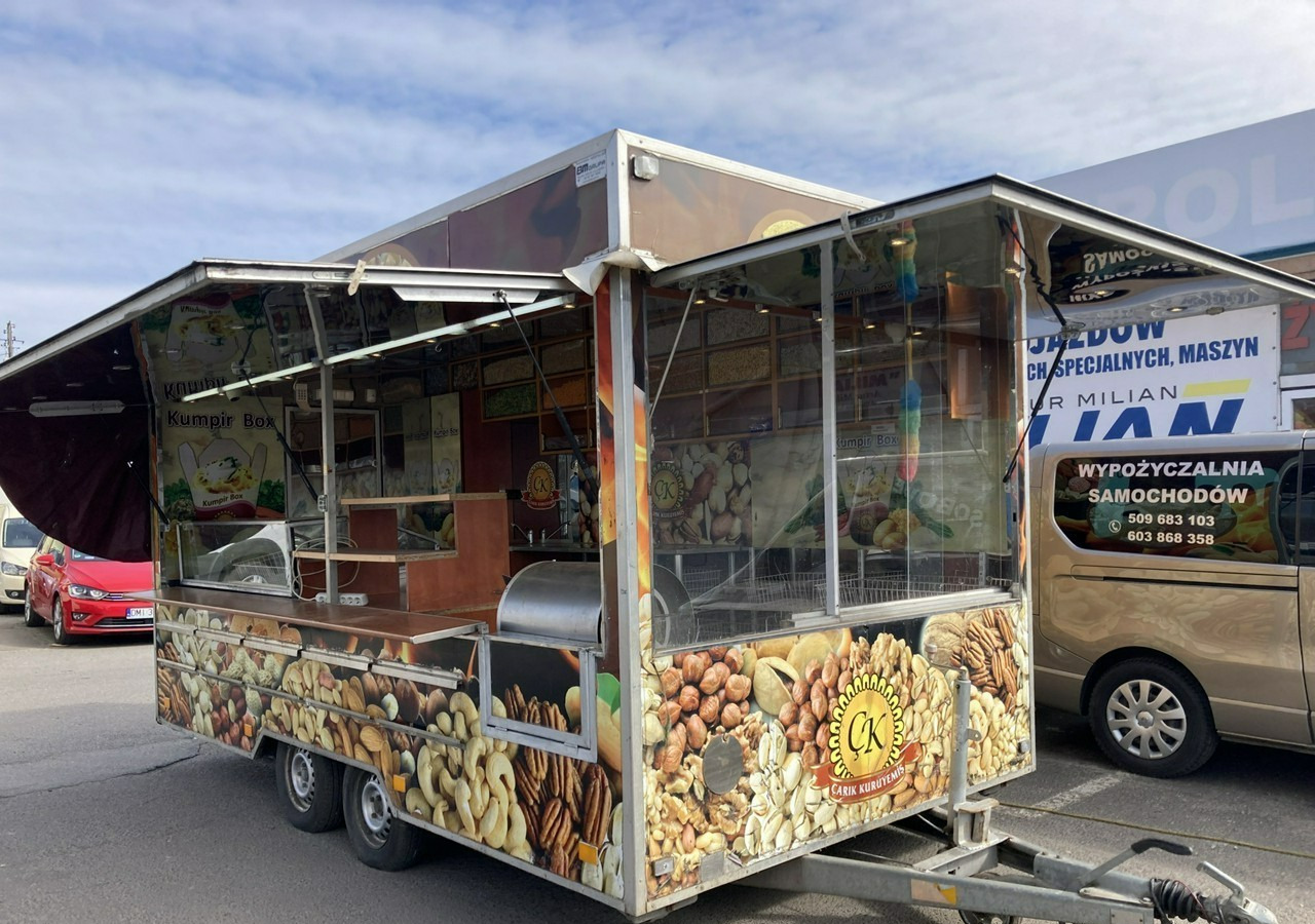 Inna Inny Przyczepa Autosklep Gastronomiczny Foodtruck Food Truck Sklep 2012 - Tirdzniecības piekabe: foto 1 Inna Inny Przyczepa Autosklep Gastronomiczny Foodtruck Food Truck Sklep 2012 - Tirdzniecības piekabe: foto 1