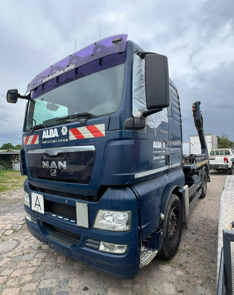 MAN Inny MAN Man TGX 18.400 Bramowiec hakowiec Meiler Model 2012 - Būvgružu konteineru vedējs: foto 1 MAN Inny MAN Man TGX 18.400 Bramowiec hakowiec Meiler Model 2012 - Būvgružu konteineru vedējs: foto 1