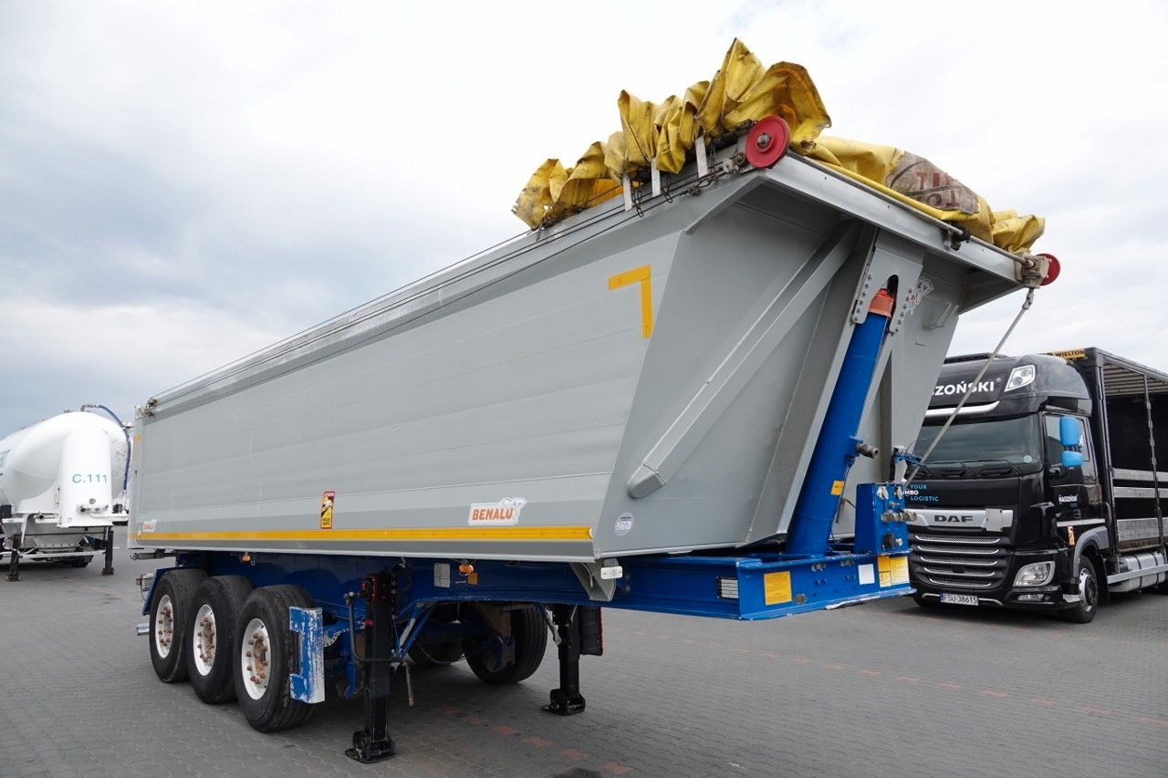 Puspiekabe pašizgāzējs Benalu WYWROTKA / 26 m3 / ALUMINIOWA / OŚ PODNOSZONA /: foto 8