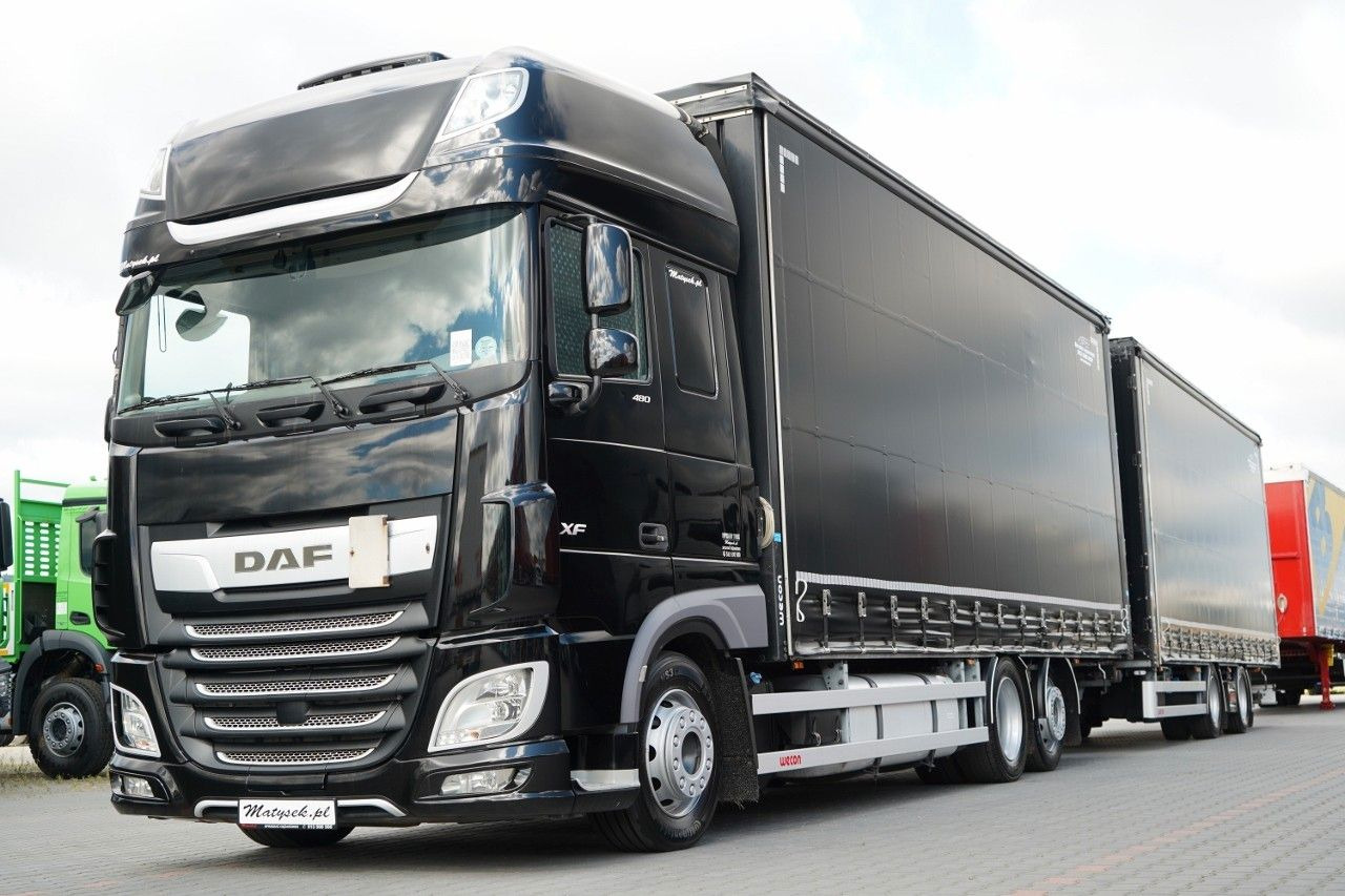 DAF XF 480 / I PARK-COOL / ZESTAW TANDEM / 120 M3 / - Kravas automašīna ar tentu: foto 2 DAF XF 480 / I PARK-COOL / ZESTAW TANDEM / 120 M3 / - Kravas automašīna ar tentu: foto 2