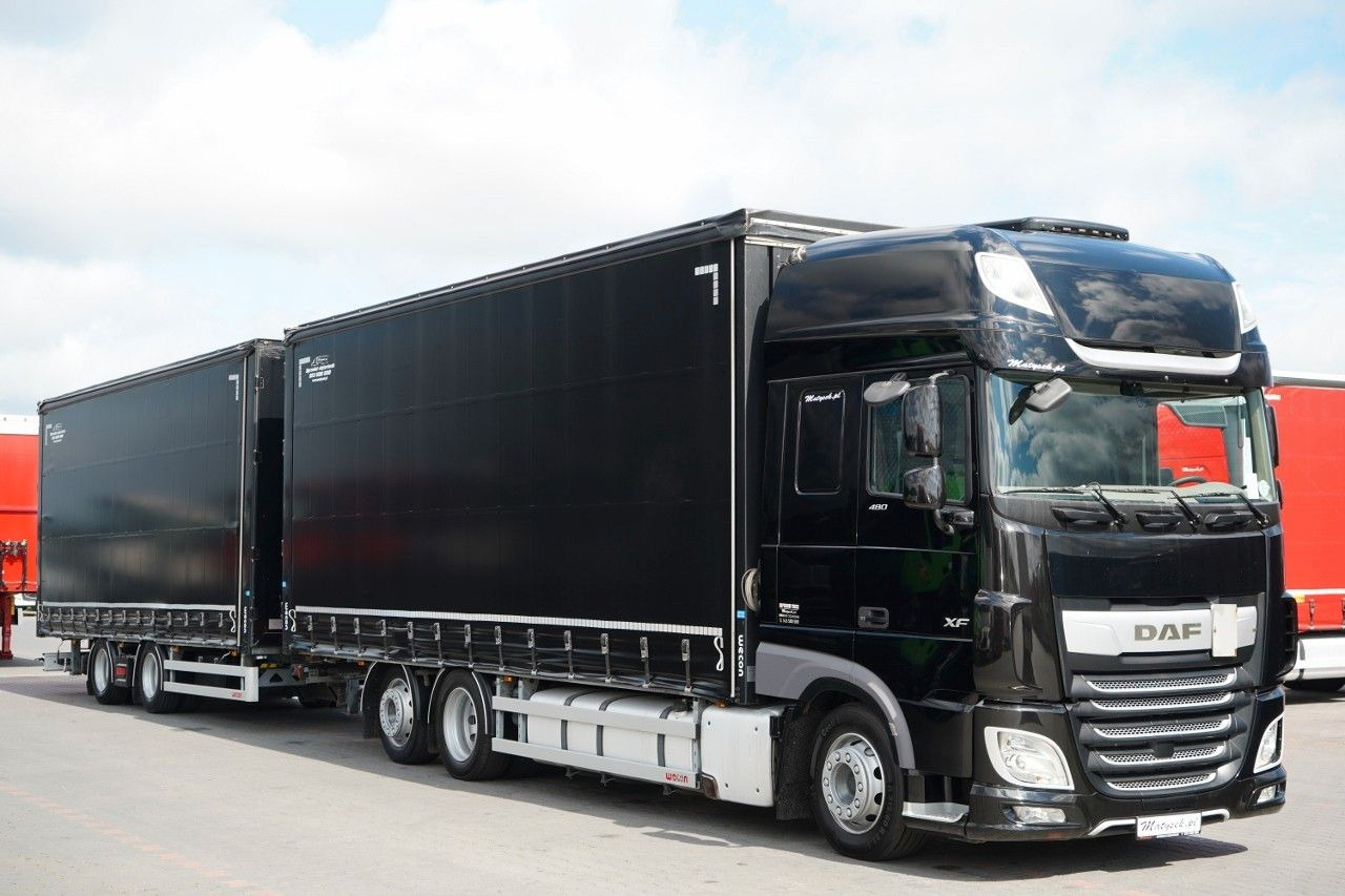 DAF XF 480 / I PARK-COOL / ZESTAW TANDEM / 120 M3 / - Kravas automašīna ar tentu: foto 1 DAF XF 480 / I PARK-COOL / ZESTAW TANDEM / 120 M3 / - Kravas automašīna ar tentu: foto 1