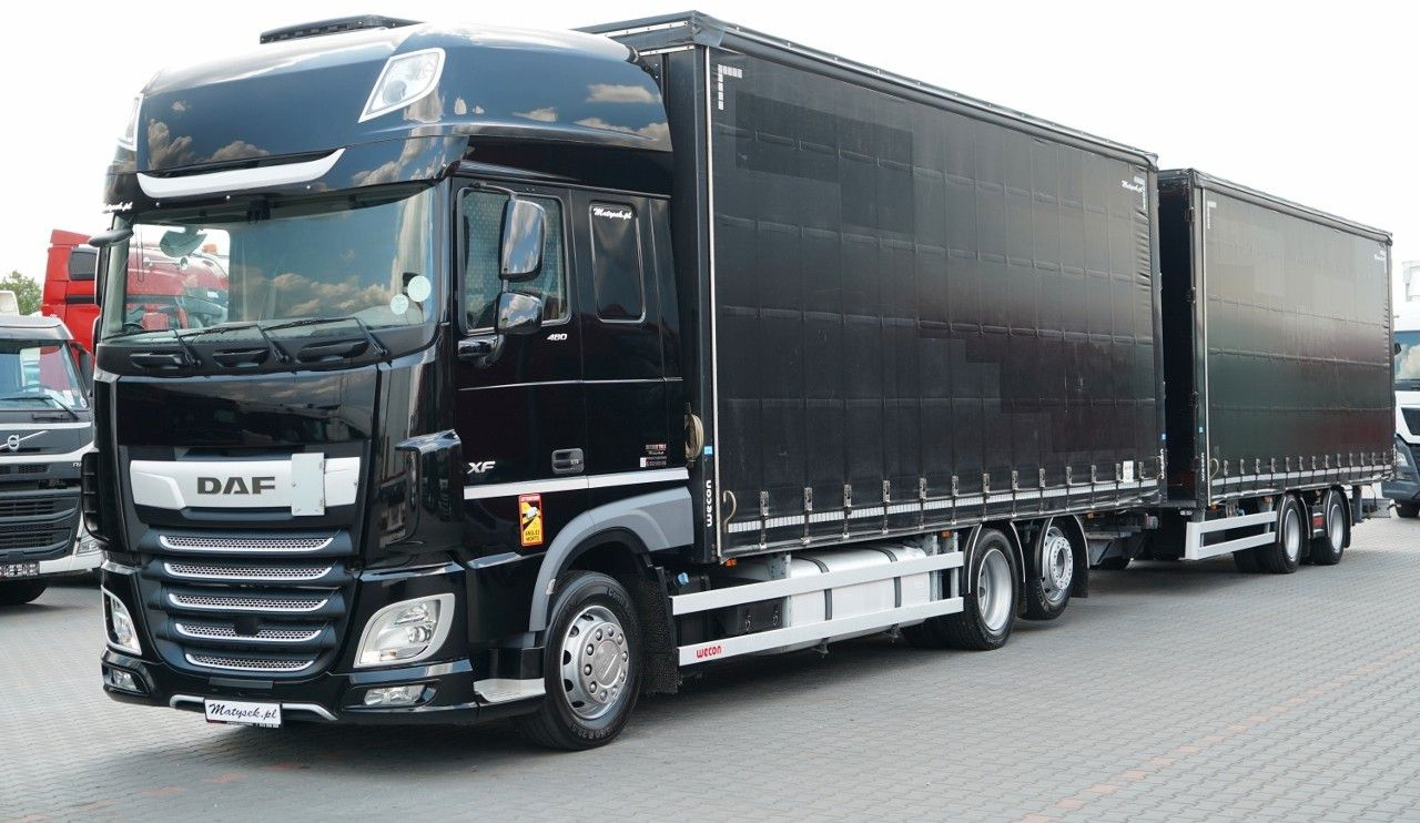 DAF XF 480 / ZESTAW TANDEM / 120 M3 / PRZEJAZDOWY / - Kravas automašīna ar tentu: foto 1 DAF XF 480 / ZESTAW TANDEM / 120 M3 / PRZEJAZDOWY / - Kravas automašīna ar tentu: foto 1