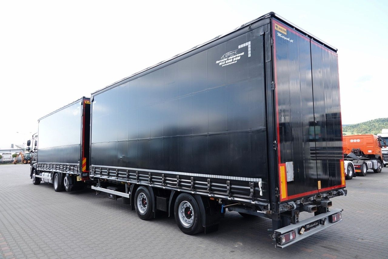 DAF XF 480 / ZESTAW TANDEM / 120 M3 / PRZEJAZDOWY / - Kravas automašīna ar tentu: foto 2 DAF XF 480 / ZESTAW TANDEM / 120 M3 / PRZEJAZDOWY / - Kravas automašīna ar tentu: foto 2
