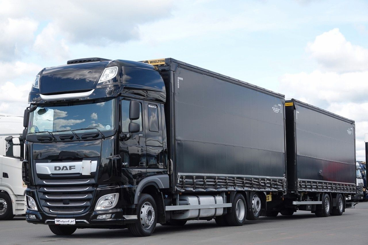 DAF XF 480 / ZESTAW TANDEM / 120 M3 / PRZEJAZDOWY / - Kravas automašīna ar tentu: foto 1 DAF XF 480 / ZESTAW TANDEM / 120 M3 / PRZEJAZDOWY / - Kravas automašīna ar tentu: foto 1