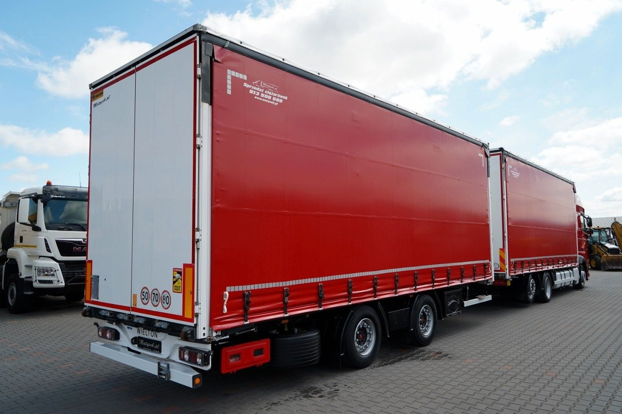 DAF XF 480 / ZESTAW TANDEM / 120 M3 / PRZEJAZDOWY / - Kravas automašīna ar tentu: foto 5 DAF XF 480 / ZESTAW TANDEM / 120 M3 / PRZEJAZDOWY / - Kravas automašīna ar tentu: foto 5