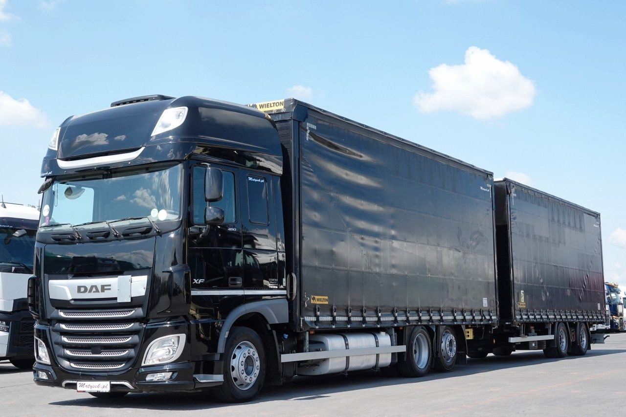 DAF XF 480 / ZESTAW TANDEM / 120 M3 / PRZEJAZDOWY / - Kravas automašīna ar tentu: foto 2 DAF XF 480 / ZESTAW TANDEM / 120 M3 / PRZEJAZDOWY / - Kravas automašīna ar tentu: foto 2