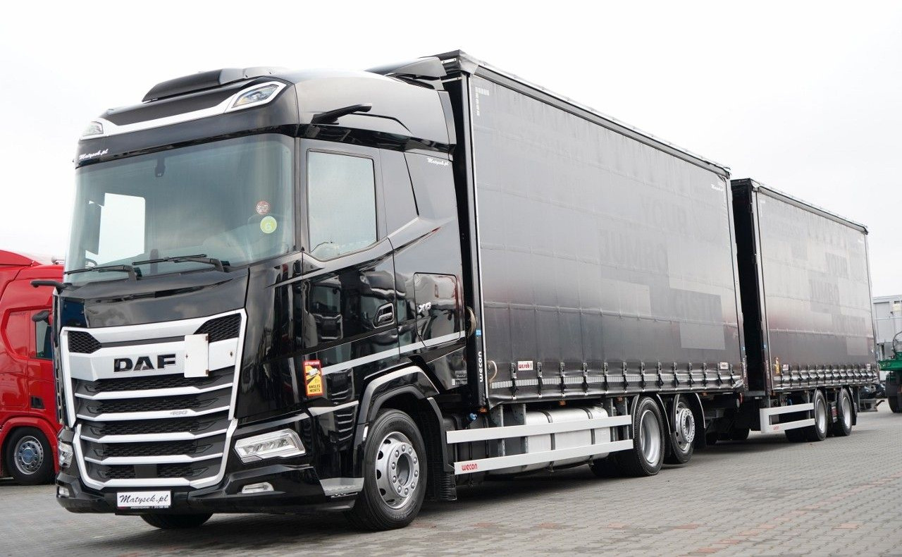 DAF XG 480 / ZESTAW TANDEM / 120 M3 / PRZEJAZDOWY / - Kravas automašīna ar tentu: foto 1 DAF XG 480 / ZESTAW TANDEM / 120 M3 / PRZEJAZDOWY / - Kravas automašīna ar tentu: foto 1