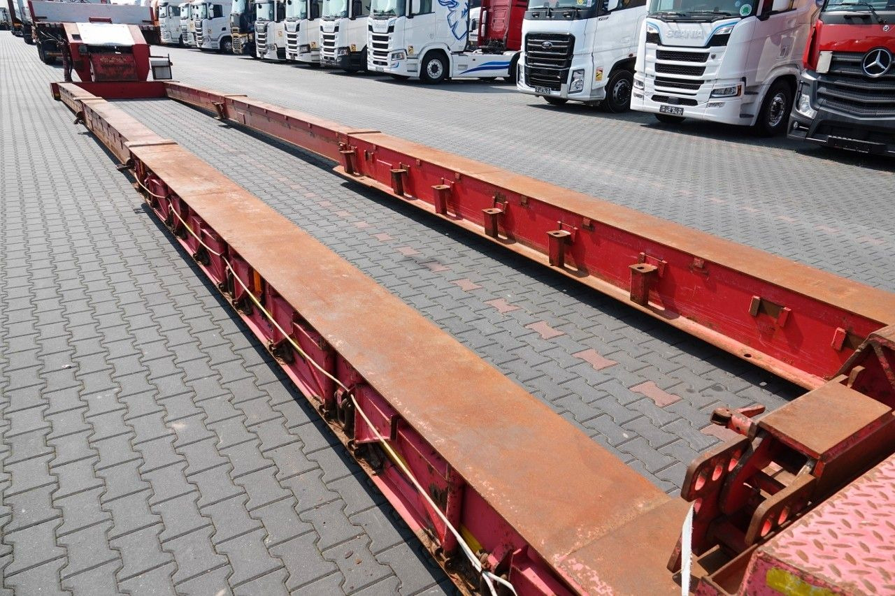 Puspiekabe zema profila platforma Nooteboom TIEFBET ODPINANA  / NISKOPODWOZIE / ROZCIĄGANA /: foto 8