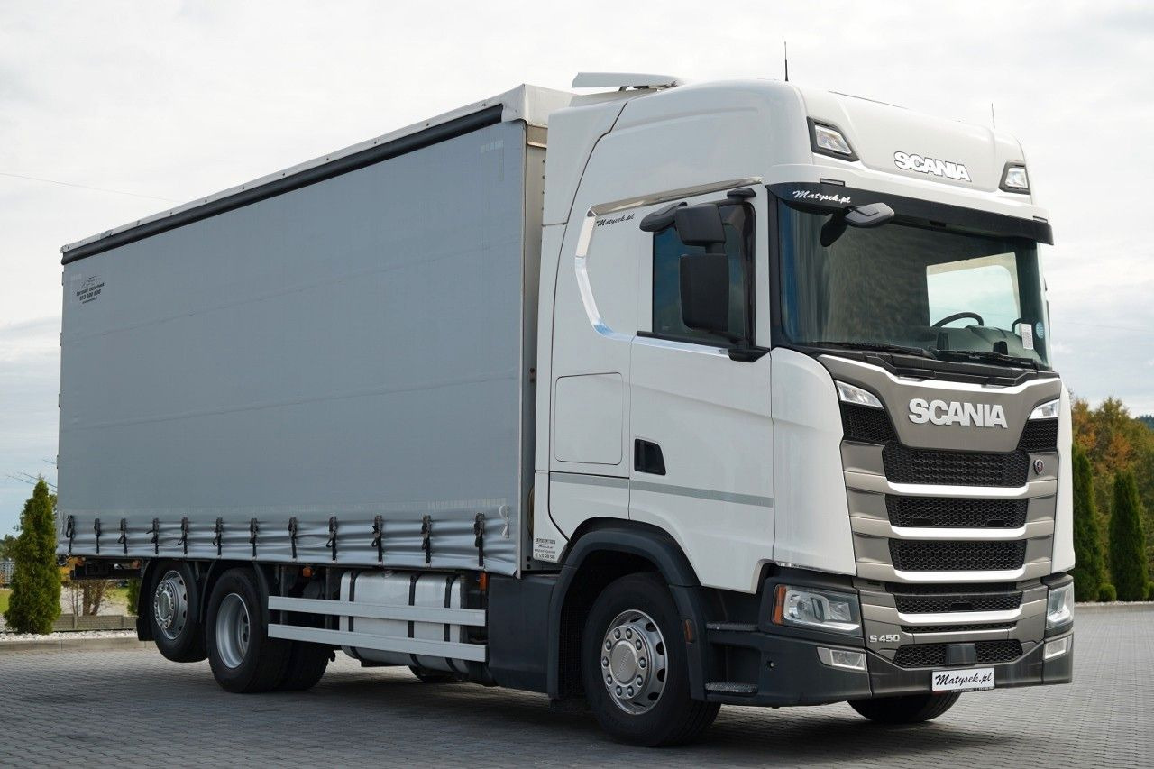 Scania S 450 / SOLÓWKA / 6X2 / OŚ PODNOSZONA / 2019 / - Kravas automašīna ar tentu: foto 1 Scania S 450 / SOLÓWKA / 6X2 / OŚ PODNOSZONA / 2019 / - Kravas automašīna ar tentu: foto 1