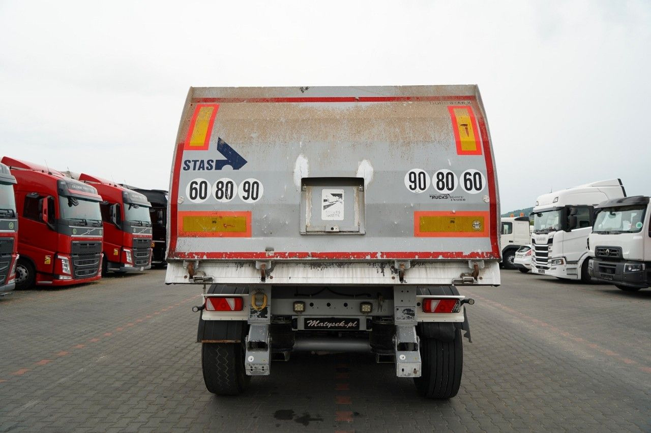 Puspiekabe pašizgāzējs Stas WYWROTKA / 26m3 / ALUMINIOWA / OŚ PONOSZONA / S: foto 8