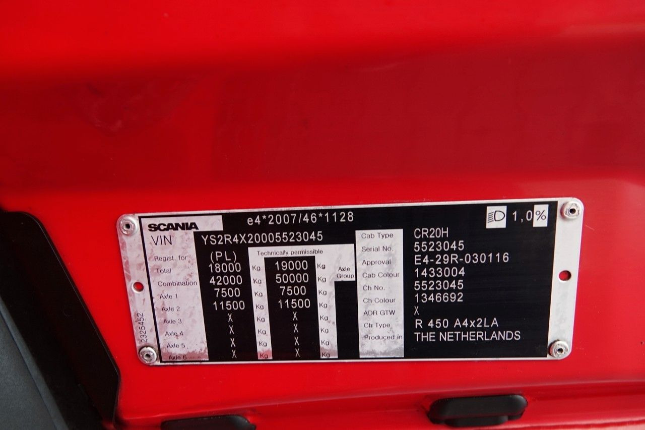 Vilcējs Scania R 450 / RETARDER / OPONY 100% / PO KONTRAKCIE SE: foto 18