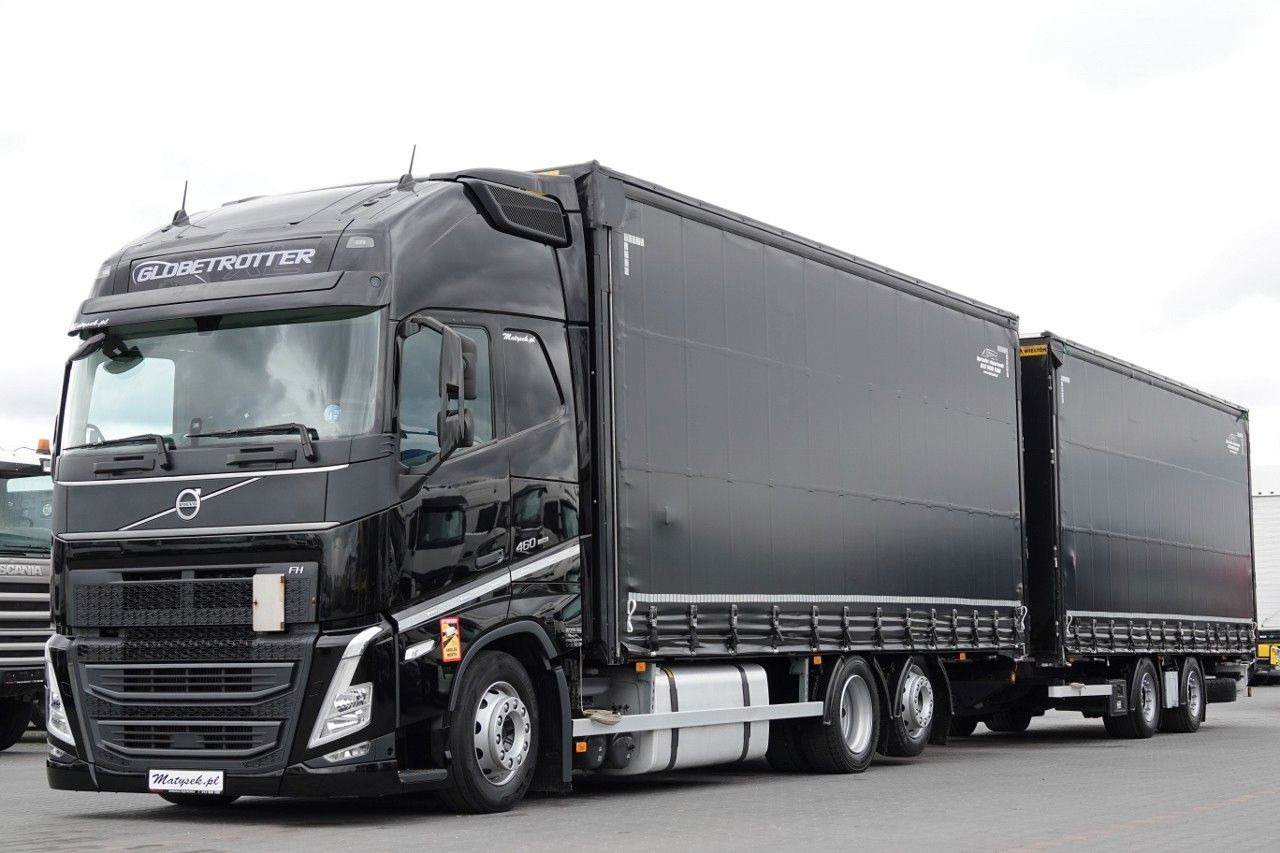 Volvo FH 460 / I-SAVE / XXL / ZESTAW TANDEM PRZEJAZDOW - Kravas automašīna ar tentu: foto 1 Volvo FH 460 / I-SAVE / XXL / ZESTAW TANDEM PRZEJAZDOW - Kravas automašīna ar tentu: foto 1