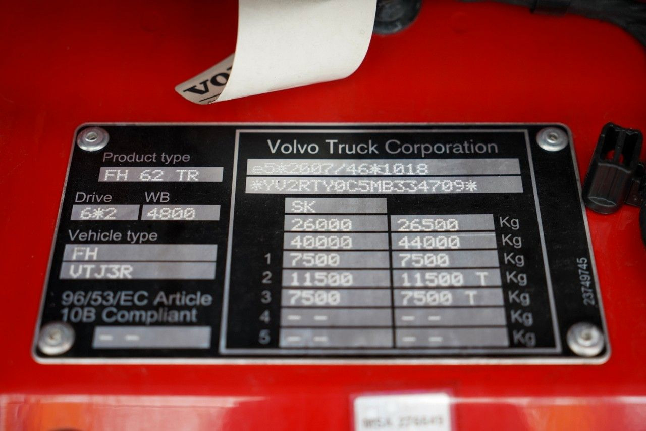 Kravas automašīna ar tentu Volvo FH 460 / I-SAVE / ZESTAW TANDEM 120 M3 / PRZEJAZ: foto 18