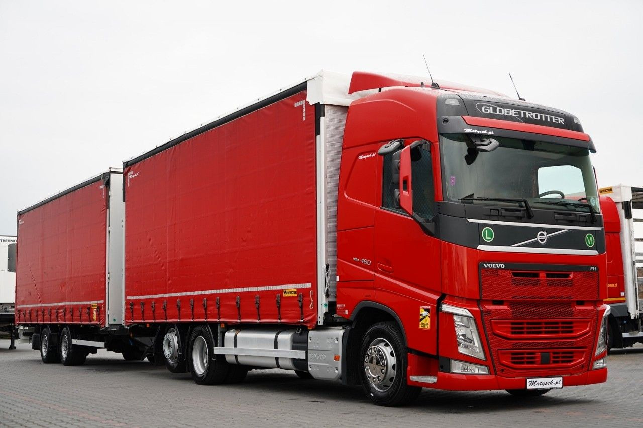 Volvo FH 460 / ZESTAW TANDEM / 120 M3 / PRZEJAZDOWY / - Kravas automašīna ar tentu: foto 4 Volvo FH 460 / ZESTAW TANDEM / 120 M3 / PRZEJAZDOWY / - Kravas automašīna ar tentu: foto 4