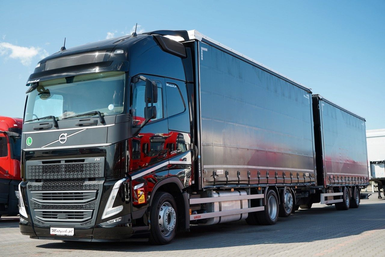 Volvo FH 500 / I-SAVE / XL / ZESTAW TANDEM PRZEJAZDOWY - Kravas automašīna ar tentu: foto 2 Volvo FH 500 / I-SAVE / XL / ZESTAW TANDEM PRZEJAZDOWY - Kravas automašīna ar tentu: foto 2