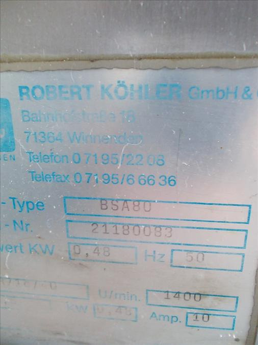 Erka BSA 80 80 Sheeter for Dough Strands (pretzel) - Maizes ceptuves aprīkojums: foto 4 Erka BSA 80 80 Sheeter for Dough Strands (pretzel) - Maizes ceptuves aprīkojums: foto 4