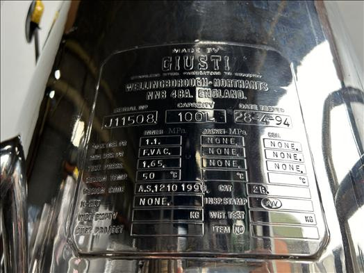 Giusti 100L Holding vessel - Pārtikas iekārta: foto 4 Giusti 100L Holding vessel - Pārtikas iekārta: foto 4