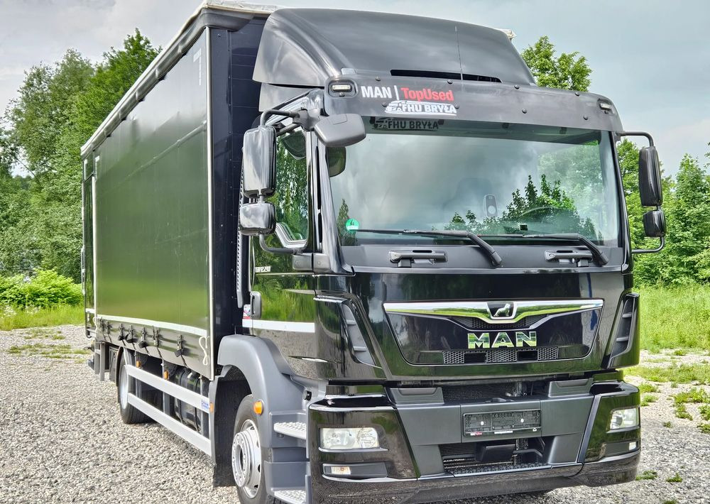 MAN TGM 12.290/15.290/E6/FIRANKA/BOCZNE DRZWI/BURTO-FIRANKA/18PALET/WINDA/NISKI PRZEBIEG/2018/CAŁY NA PODUSZKACH/SERWISOWANY - Kravas automašīna ar tentu: foto 2 MAN TGM 12.290/15.290/E6/FIRANKA/BOCZNE DRZWI/BURTO-FIRANKA/18PALET/WINDA/NISKI PRZEBIEG/2018/CAŁY NA PODUSZKACH/SERWISOWANY - Kravas automašīna ar tentu: foto 2
