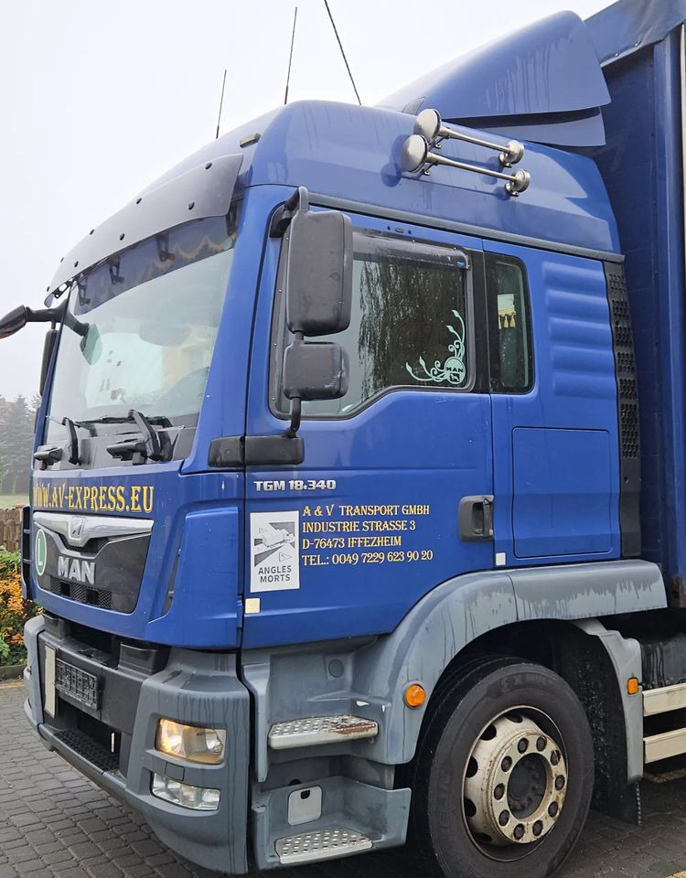 MAN TGM 18.340 / FIRANKA / SPROWADZONY / 9100 ŁADOWNOŚĆ / 18 PALET / E6 / WINDA / - Kravas automašīna ar tentu: foto 4 MAN TGM 18.340 / FIRANKA / SPROWADZONY / 9100 ŁADOWNOŚĆ / 18 PALET / E6 / WINDA / - Kravas automašīna ar tentu: foto 4