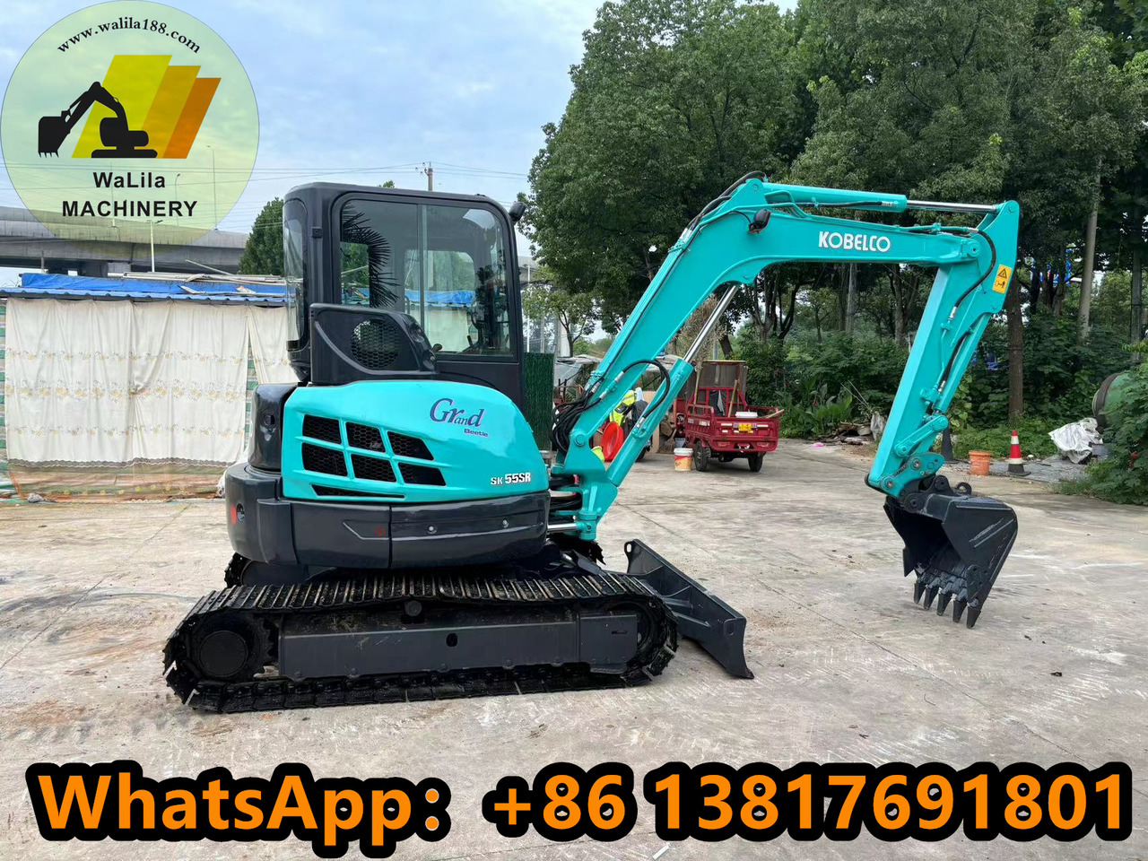 KOBELCO SK55 - Mini-ekskavators: foto 1 KOBELCO SK55 - Mini-ekskavators: foto 1