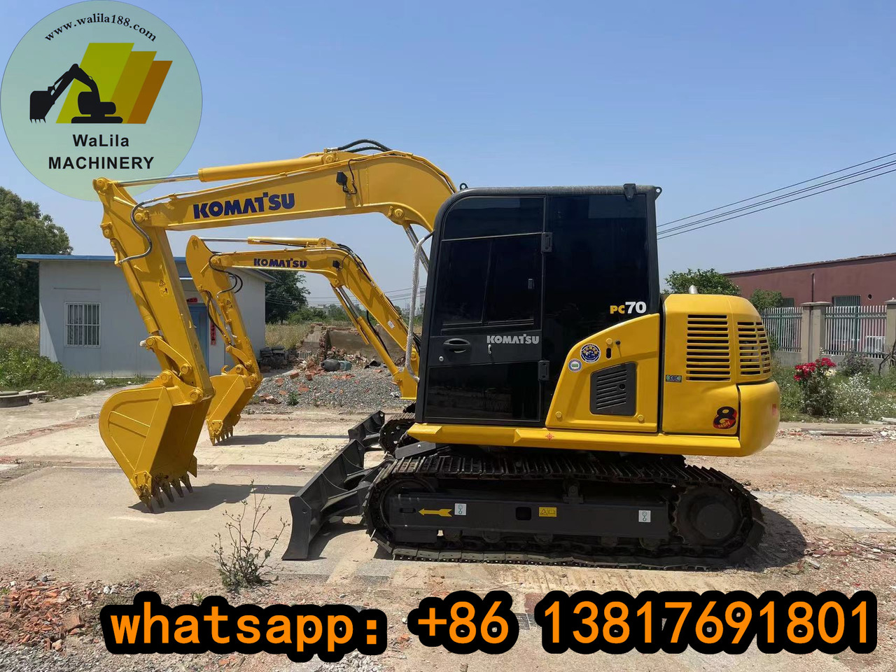 KOMATSU PC 70-8 - Mini-ekskavators: foto 1 KOMATSU PC 70-8 - Mini-ekskavators: foto 1