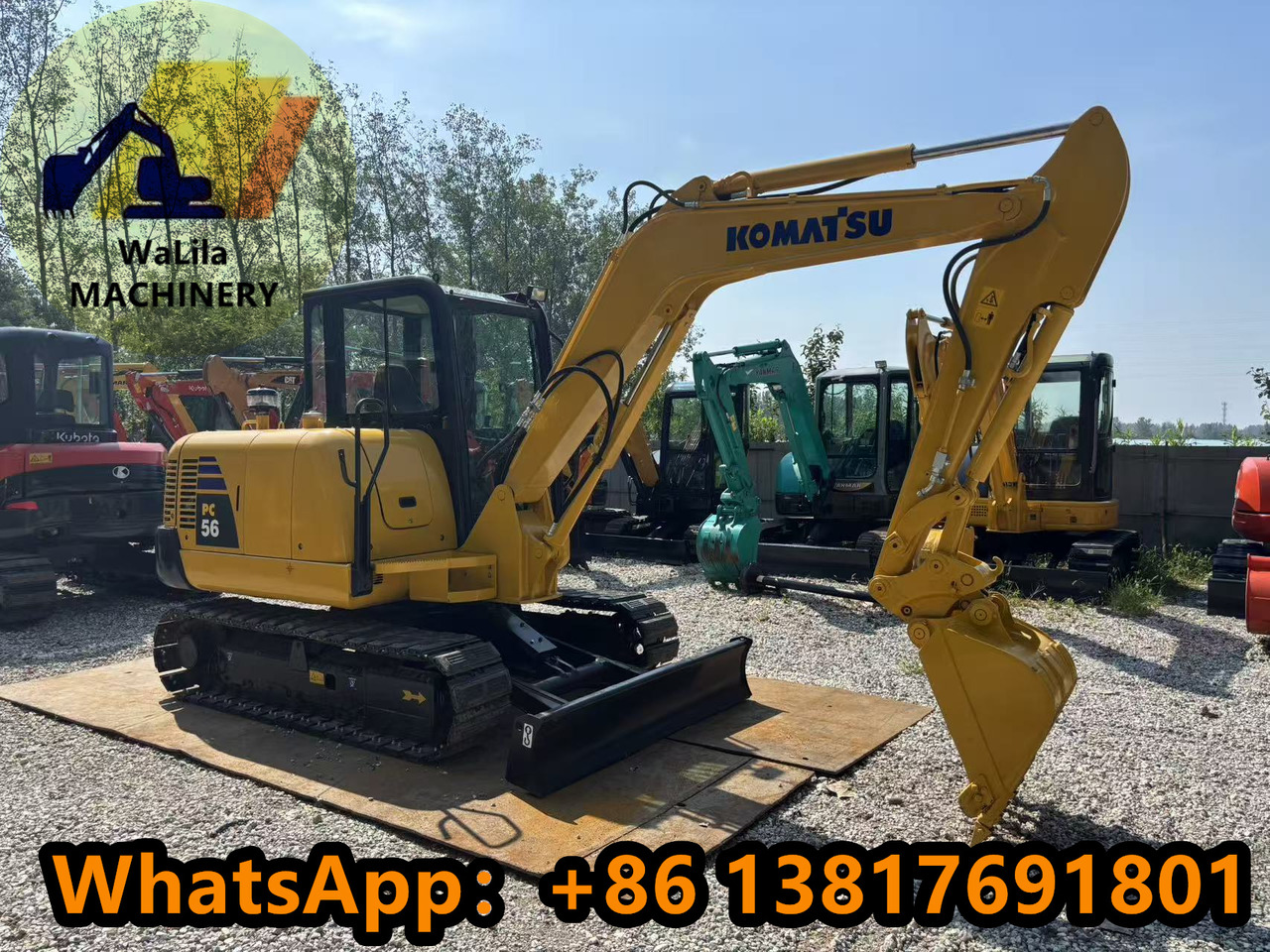 KOMATSU PC56-7 - Mini-ekskavators: foto 1 KOMATSU PC56-7 - Mini-ekskavators: foto 1