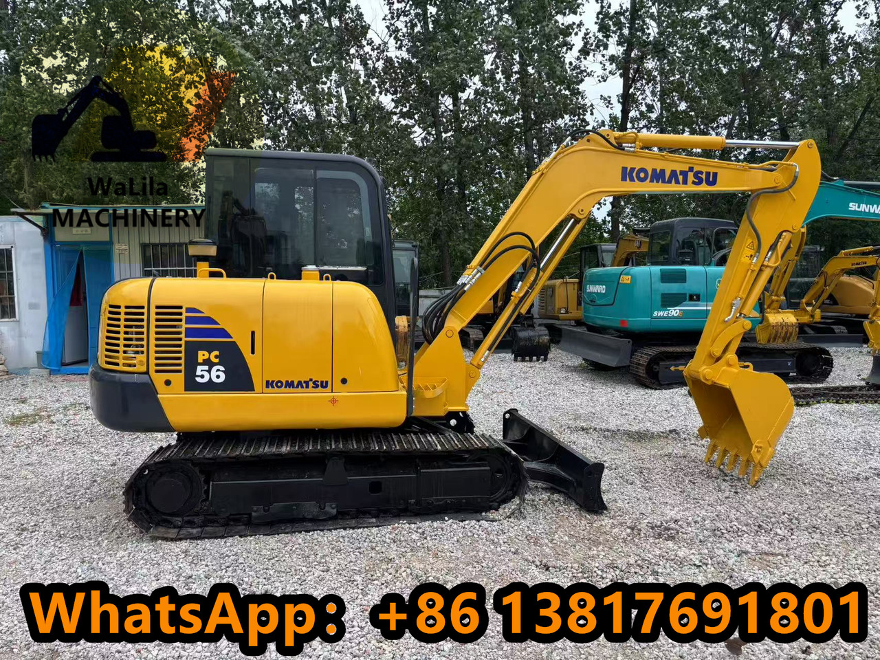 KOMATSU PC56 - Mini-ekskavators: foto 1 KOMATSU PC56 - Mini-ekskavators: foto 1