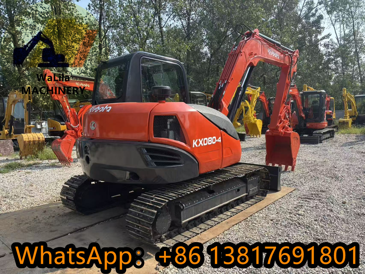 KUBOTA KX080-4 - Mini-ekskavators: foto 5 KUBOTA KX080-4 - Mini-ekskavators: foto 5
